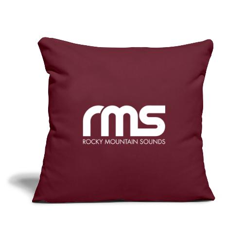RMS White classic logo - Throw Pillow Cover 17.5” x 17.5”