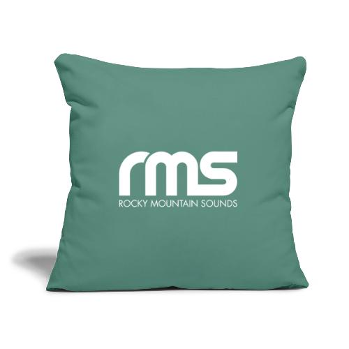 RMS White classic logo - Throw Pillow Cover 17.5” x 17.5”