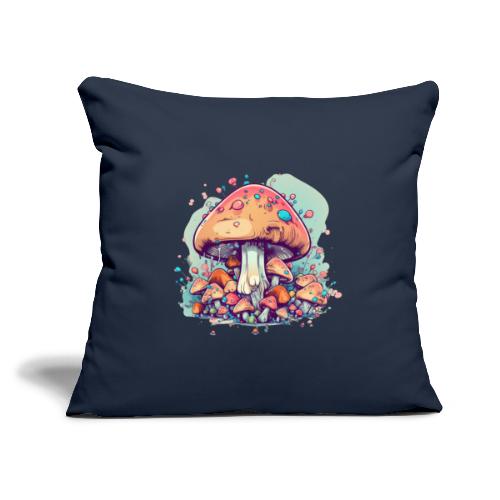 The Fungus Family Fun Hour - Throw Pillow Cover 17.5” x 17.5”