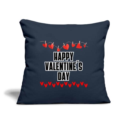 Design Expresses Love, Vibrant Lines of Much Love - Throw Pillow Cover 17.5” x 17.5”
