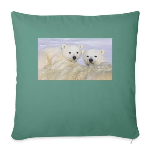 polarbears - Throw Pillow Cover 17.5” x 17.5”