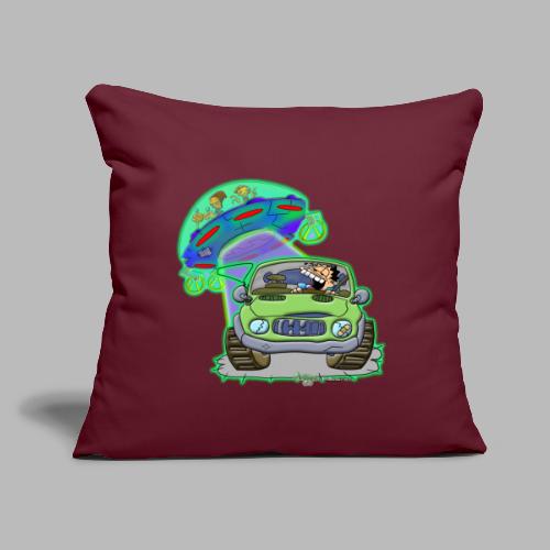 GrisDismation Ongher's UFO Alien Abduction - Throw Pillow Cover 17.5” x 17.5”