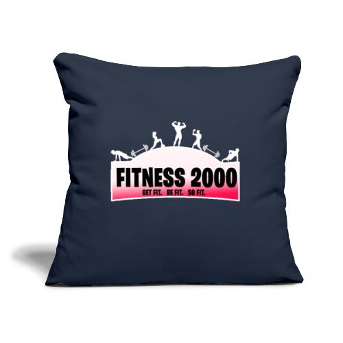 Fitness 2000 Gamer Logo Pink! - Throw Pillow Cover 17.5” x 17.5”
