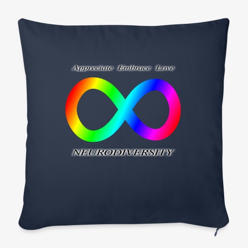 Embrace Neurodiversity - Throw Pillow Cover 17.5” x 17.5”