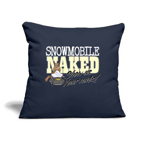 Snowmobile Naked - Throw Pillow Cover 17.5” x 17.5”