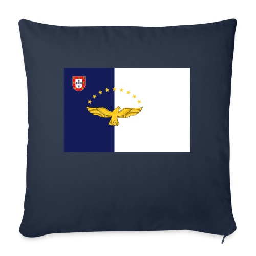 Azores Flag - Throw Pillow Cover 17.5” x 17.5”