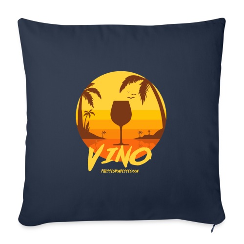 Tropical Vino - Throw Pillow Cover 17.5” x 17.5”