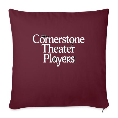 Cornerstone Theater Players (Light) - Throw Pillow Cover 17.5” x 17.5”