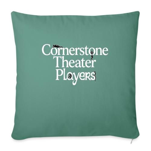 Cornerstone Theater Players (Light) - Throw Pillow Cover 17.5” x 17.5”