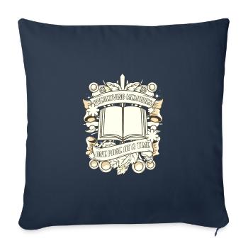 Scrapbooking Preserving Memories One Page at Time - Throw Pillow Cover 17.5” x 17.5” - navy - Front