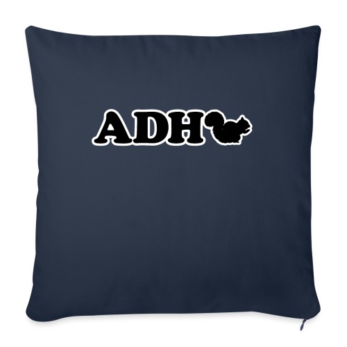 Funny ADHD Squirrel - Throw Pillow Cover 17.5” x 17.5”