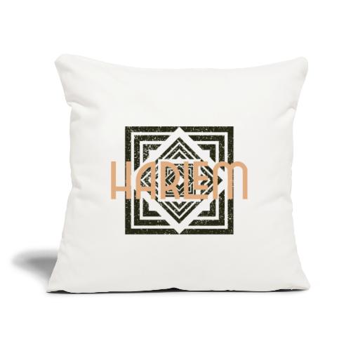 Harlem Sleek Artistic Design - Throw Pillow Cover 17.5” x 17.5”