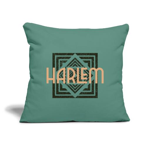 Harlem Sleek Artistic Design - Throw Pillow Cover 17.5” x 17.5”