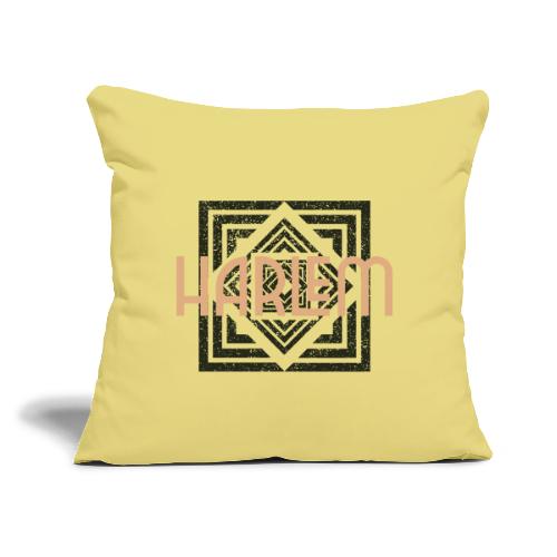 Harlem Sleek Artistic Design - Throw Pillow Cover 17.5” x 17.5”