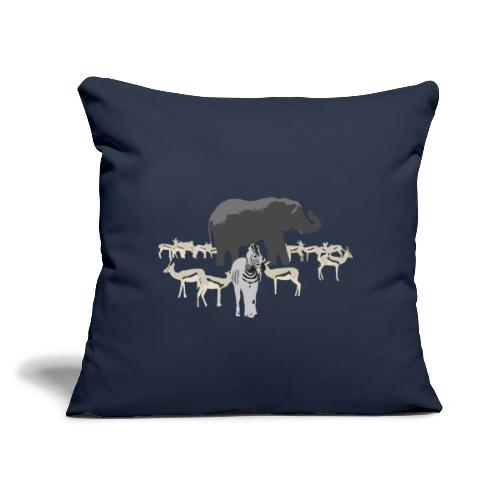 Happy Family - Throw Pillow Cover 17.5” x 17.5”