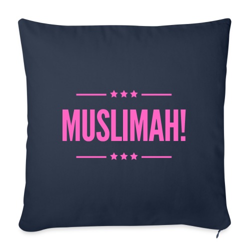 Muslimah! (Pink) - Throw Pillow Cover 17.5” x 17.5”