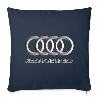 Rings of Velocity Emblem - Throw Pillow Cover 17.5” x 17.5” - navy - Front