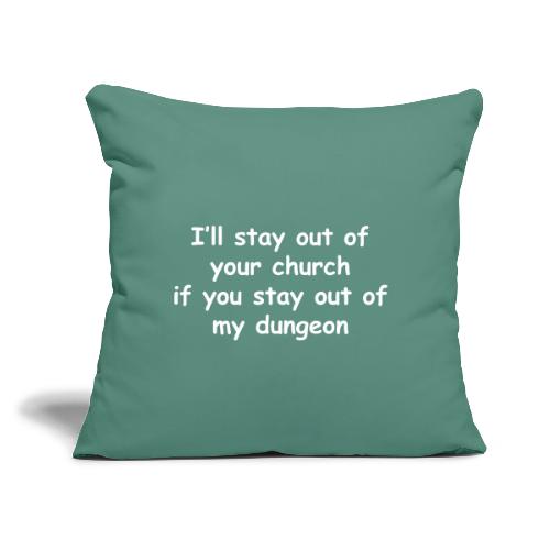 Church - Dungeon - Throw Pillow Cover 17.5” x 17.5”