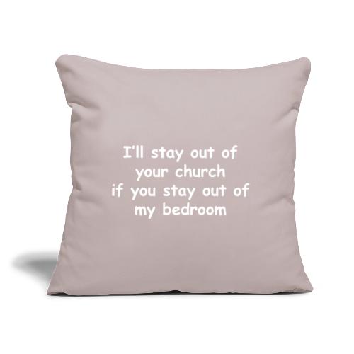 Church - Bedroom - Throw Pillow Cover 17.5” x 17.5”