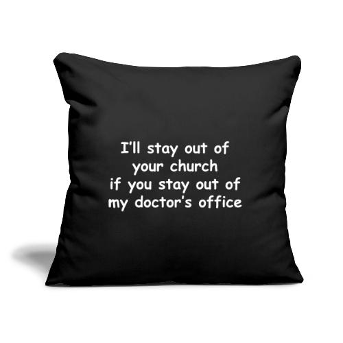 Church - Doctor - Throw Pillow Cover 17.5” x 17.5”