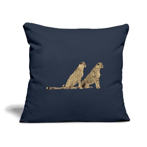 Cheetahs - Throw Pillow Cover 17.5” x 17.5”