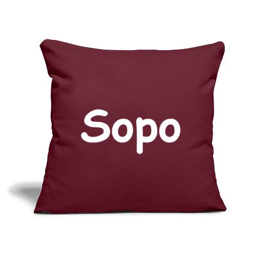 Sopo - Throw Pillow Cover 17.5” x 17.5”