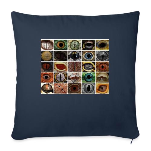 Reptilian Eyes - Throw Pillow Cover 17.5” x 17.5”
