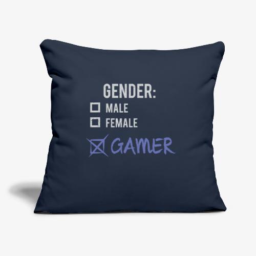 Gender: Gamer! - Throw Pillow Cover 17.5” x 17.5”