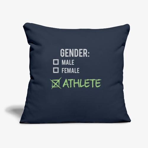 Gender: Athlete! - Throw Pillow Cover 17.5” x 17.5”