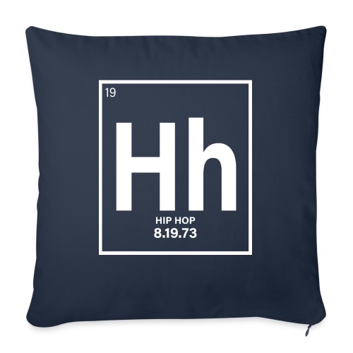 Hip HOP periodic table - Throw Pillow Cover 17.5” x 17.5”