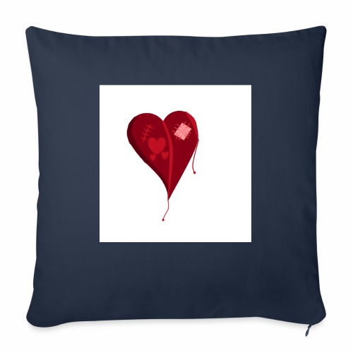 Destroyed Love - Throw Pillow Cover 17.5” x 17.5”