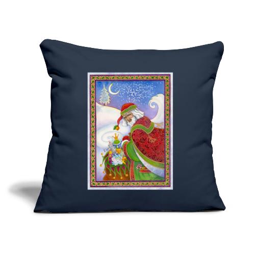 Father Christmas - Throw Pillow Cover 17.5” x 17.5”