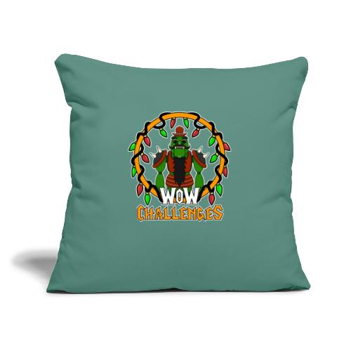 WoW Challenges Holiday Orc WHITE - Throw Pillow Cover 17.5” x 17.5”