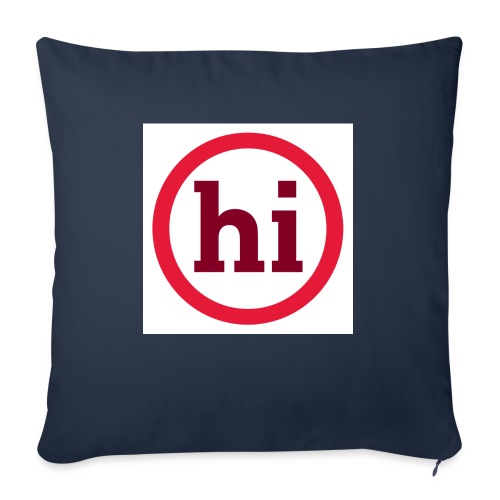 hi T shirt - Throw Pillow Cover 17.5” x 17.5”
