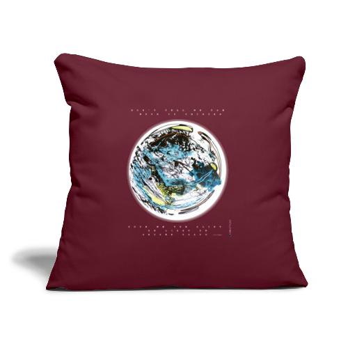 GLINT OF LIGHT (White Fonts) - Throw Pillow Cover 17.5” x 17.5”