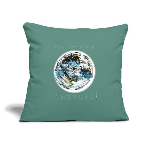 GLINT OF LIGHT (White Fonts) - Throw Pillow Cover 17.5” x 17.5”