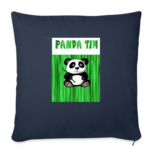 Panda Tim - Throw Pillow Cover 17.5” x 17.5”
