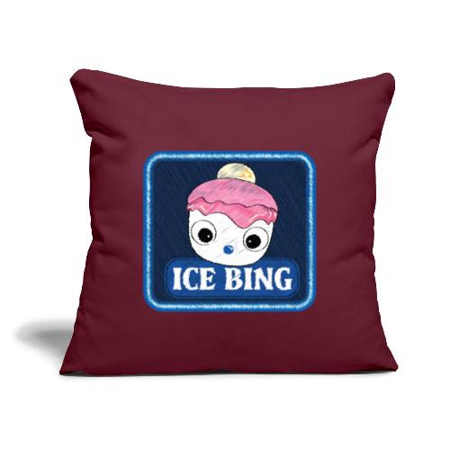 ICE BING G - Throw Pillow Cover 17.5” x 17.5”