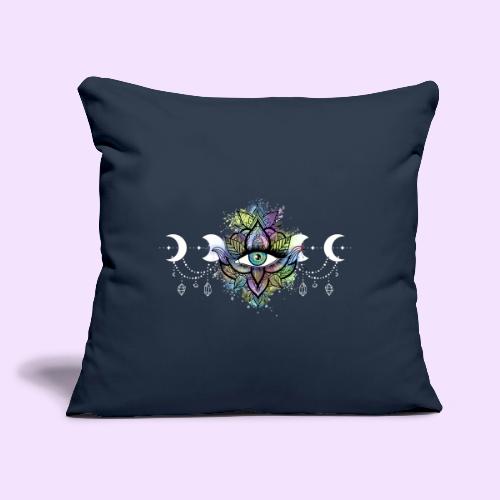 Third Eye Mandala - Moon Cycle Design - Throw Pillow Cover 17.5” x 17.5”