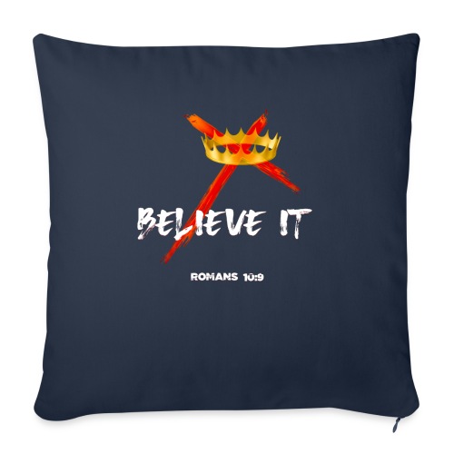 Crown on the Cross - Throw Pillow Cover 17.5” x 17.5”