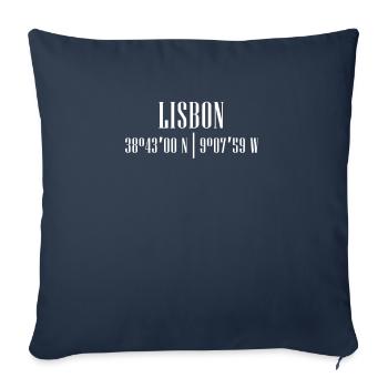 City Coordinates Libson - Throw Pillow Cover 17.5” x 17.5” - navy - Front