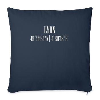 City Coordinates Lyon - Throw Pillow Cover 17.5” x 17.5” - navy - Front