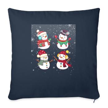 celebration - Throw Pillow Cover 17.5” x 17.5” - navy - Front