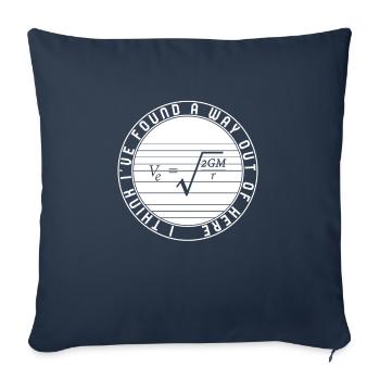 Engineer Shirt, I've Think I've Found A Way Out - Throw Pillow Cover 17.5” x 17.5” - navy - Front