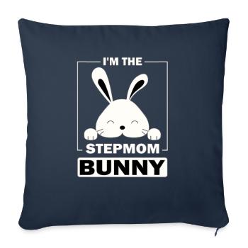 Hunting - Throw Pillow Cover 17.5” x 17.5” - navy - Front