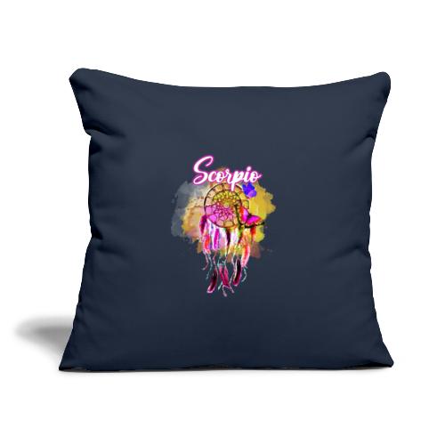 Scorpio Dream Catcher - Throw Pillow Cover 17.5” x 17.5”