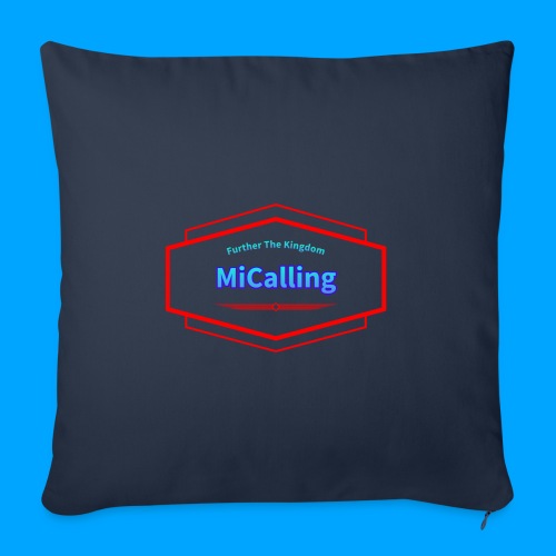 Full Transparent MiCalling Logo - Throw Pillow Cover 17.5” x 17.5”