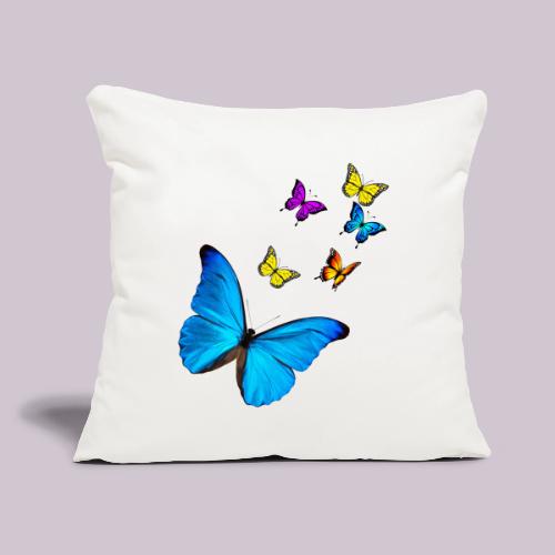 Butterflies - Throw Pillow Cover 17.5” x 17.5”