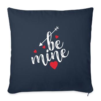 Celebrating love - Throw Pillow Cover 17.5” x 17.5” - navy - Front
