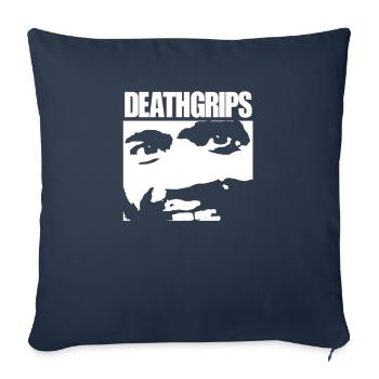 Death Grips MC Ride Logo #2 - Throw Pillow Cover 17.5” x 17.5” - navy - Front